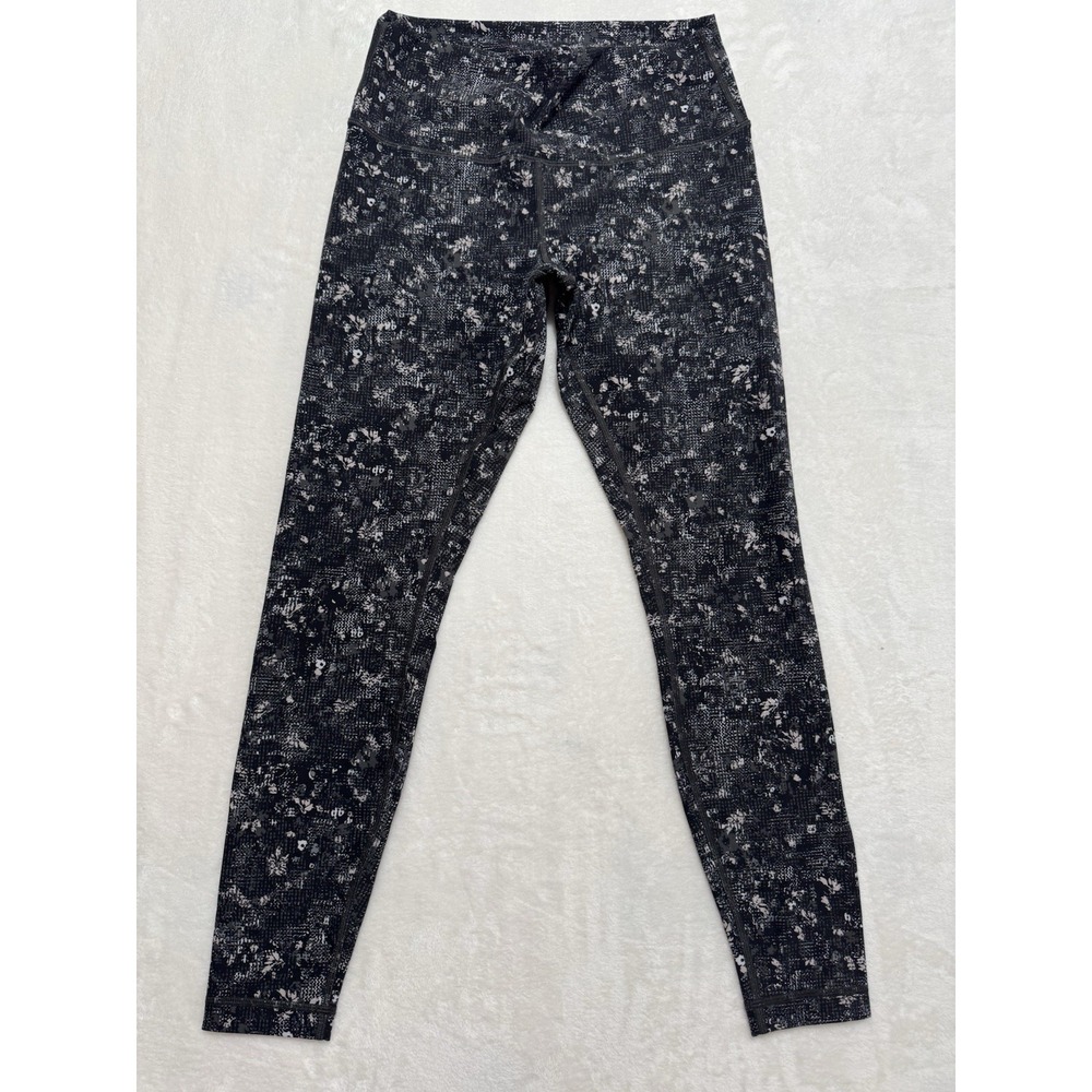 Lululemon Womens Wunder Train High Rise Tight Floral Print Size 10